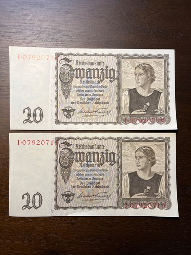 Reichsmark reichsbanknote - 20,